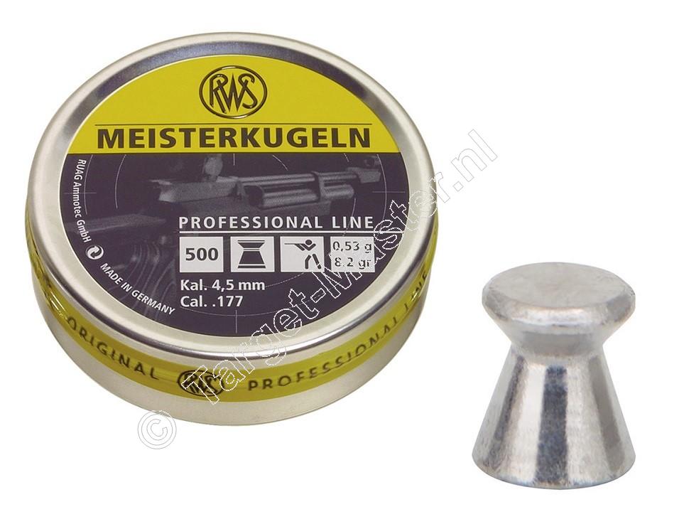 RWS Meisterkugeln Rifle 4.48mm Airgun Pellets tin of 500